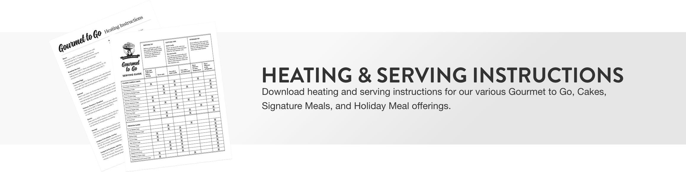 Heating & Serving Instructions